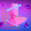 3d-aesthetics-with-shapes-vaporwave-style